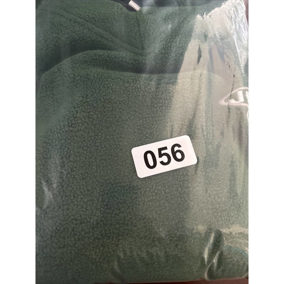 Vintage New York Jets Fleece Pullover Size L The Edge India Y2K NFL V Neck Green - Picture 7 of 7